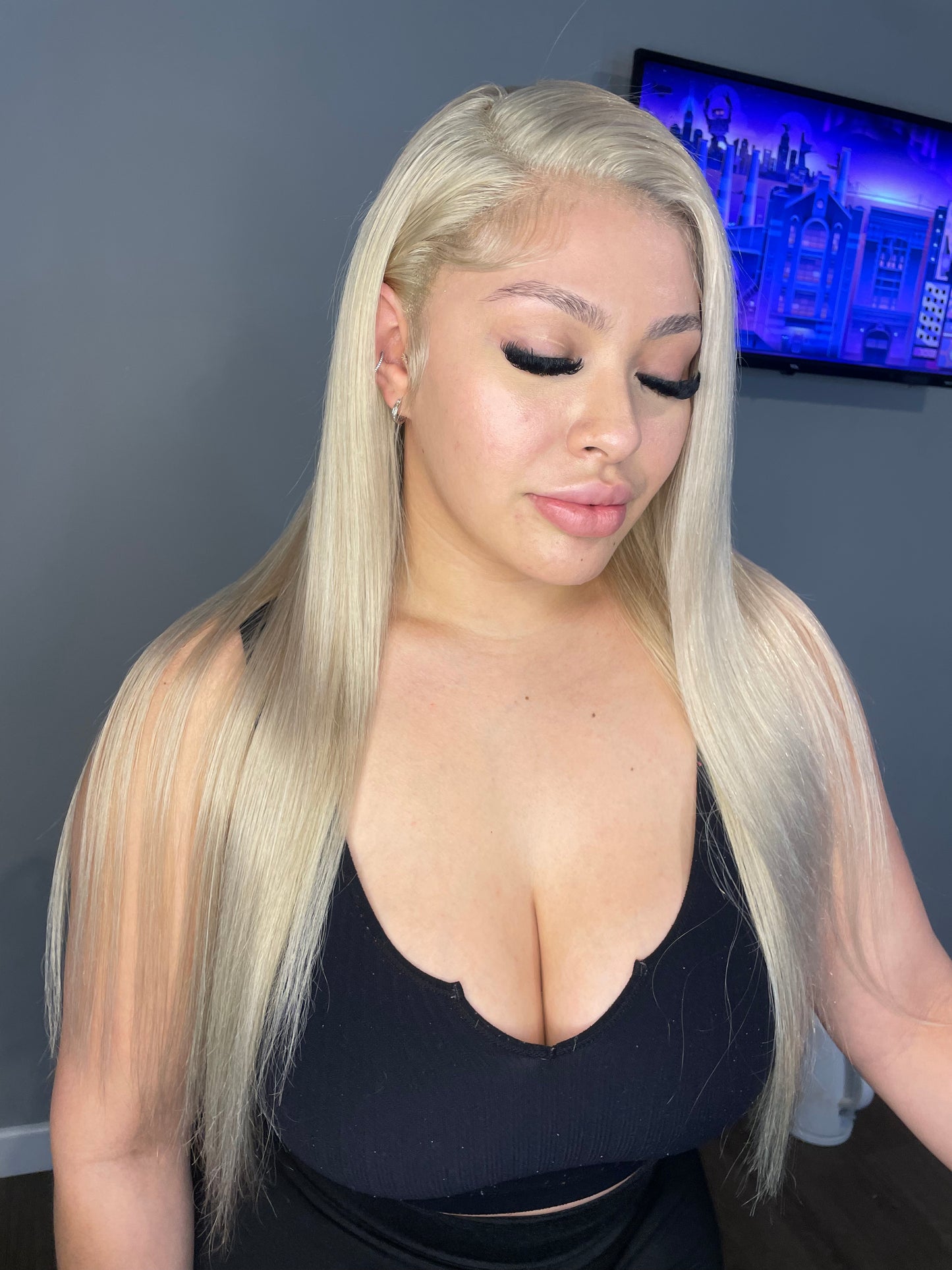 #613 Blonde HD Lace Full Frontal Wig